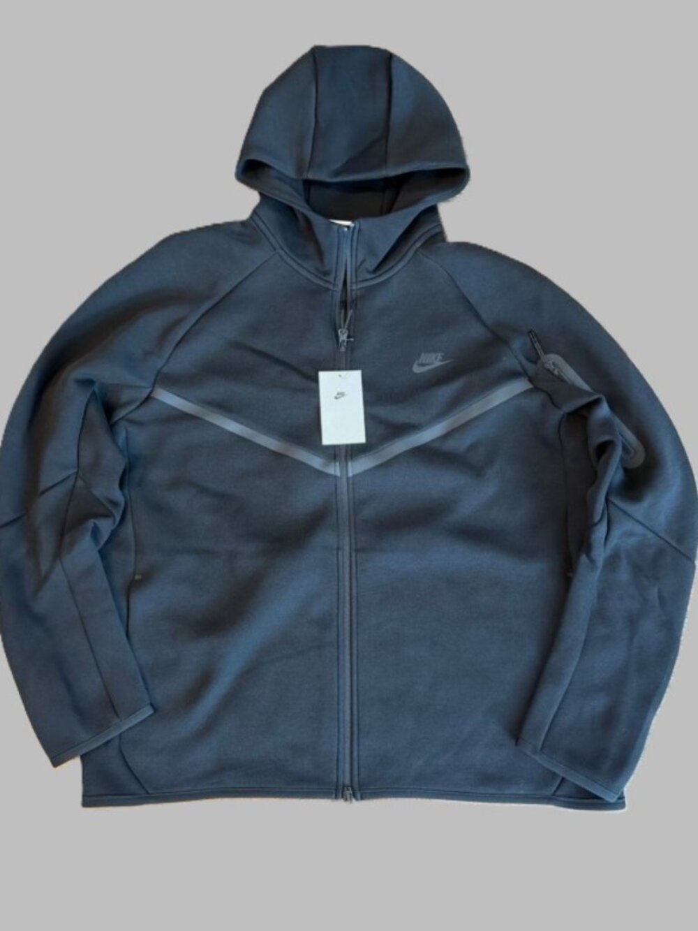 Nike Sportswear Tech Fleece Full Zip Jacket Hoodie Black HV0949-010 Men XL-2XL - Picture 16 of 16